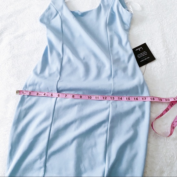 NWT Lulu’s Light Blue Cut Out Back Dress - Picture 6 of 10